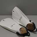 SCUBAPRO GO Travel Scuba Diving Fin for Snorkeling and Swimming, Open Heel Strap  White, X-Small-Small