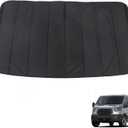 Charcoal Gray Insulated Blackout Front Windshield Window Cover Replacement for 2015-2024 Transit Van High and Medium Roof