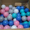 LANGXUN 50 100 200 400 Soft Plastic Ball Pit Balls for Kids, Gift for Baby Toddler Birthday Christmas, Ball Pit Play Tent, Baby Kiddie Pool Water Toys, Party Decoration