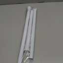 Tension Rod for Windows 28 to 48 Inch,Spring Curtain Rods No Drilling 7/8" Diameter White Tension Rods Adjustable Curtain Rods Expandable Pressure Spring Tension Rods for Closet, Doorway