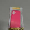 Magnetic for iPhone 16 Case, Compatible with Magsafe, Suction Cup Phone Mount, [2 Screen Protectors][Camera Lens Protector] Silicone Shockproof Protective Slim Phone Cover 6.1", Neon Pink