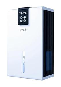 Dehumidifier, Dehumidifiers for Home, 98 OZ Water Tank, (1000 sq.ft) Quiet Dehumidifier for Basement Bathroom Bedroom with Humidity Display, Auto Shut Off, Relaxing 7 Color Ambient Light(Ivory)