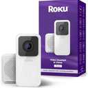 Roku Smart Home Wired Video Doorbell & Chime - 1080p HD Night Vision Ultrawide View Doorbell Camera with Motion & Sound Detection, 2-Way Audio & Works with Alexa & Google, 90-Day Subscription Included