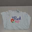 Disney Frozen Princess Stitch Minnie Girl Dresses 2 Pack Ruffle Short Sleeve Soft Bamboo Viscose Summer Outfit Baby-Toddler (4-5T, Ariel-pink)