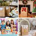 MIEVU 150Pack Small Gift Bags with Handles, 5.9x3.1x8.2 Inch Brown Paper Bags (130g More Sturdy Material)  Bulk Christmas Gift Bag, Party Favor Bags, Recyclable Craft Bags for Gifts,Brown