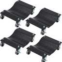 Car Dolly 4 Pack, Towallmark Wheel Car Dolly Tire Skates Premium Skates Moving Car Easy, Total 6000lbs High Load Bearing, Antiskid Plate Design, All-Direction Rotatable Wheel, 12x16, Black