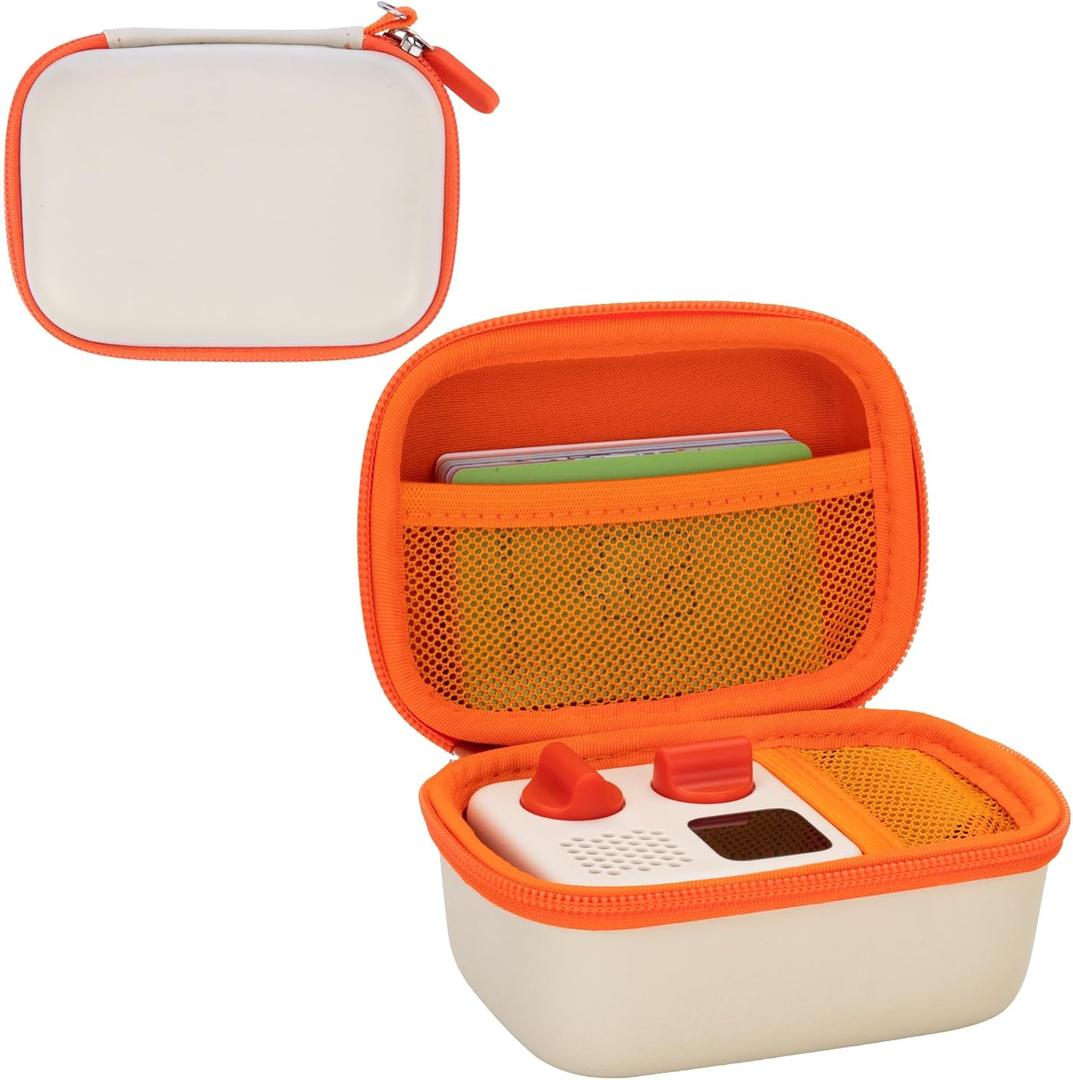2 x Storage Case for Yoto Mini Player Kids Audio & Music Player, Portable Yoto Card Holder Case (beige)