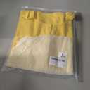 Cioatin Women Button Down Open Front Short Sleeve Crop Tee Tops Y2K Crew Neck Slim Fit Ribbed Cardigan Tshirt Workout (Yellow, L)