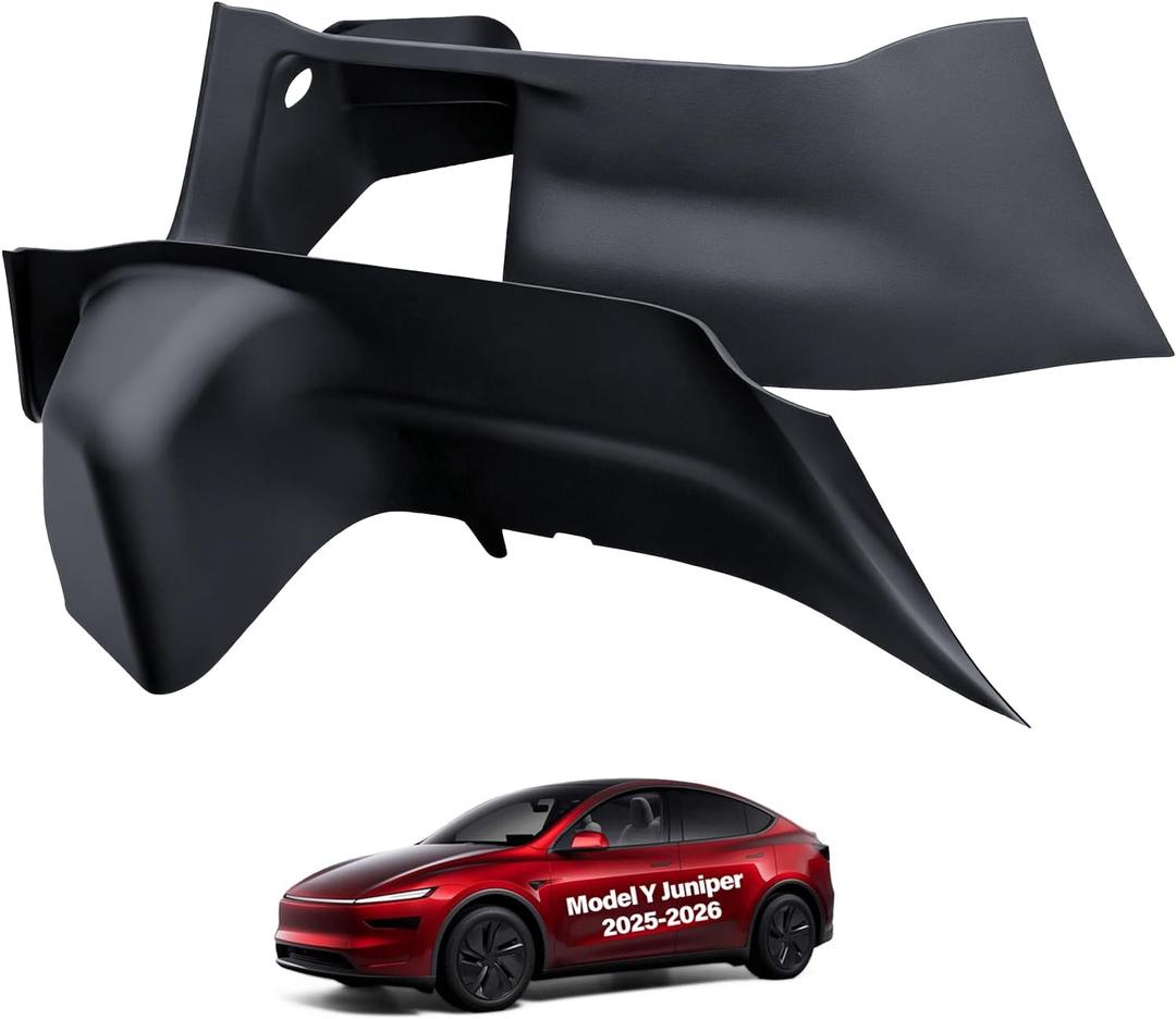 for Tesla Rear Trunk Side Protective Cover Model Y Refreshed Juniper Accessories 2025 2026 Trunk Left & Right Panel Protection TPE Stick Cargo Side Protect Mat Full Wrap Guards Cover Black