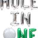 Hole in One Golf 1st Birthday Balloon - Hole in One Balloon, Golf Foil Balloons for Boys Golf Outdoor Sports Theme Birthday Party Decor Supplies