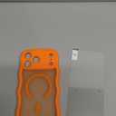 3 in 1 Magnetic for iPhone 17 Pro Max Case, Cute Wavy [Full Camera Protection][Fit for MagSafe] 1X Screen Protector+1X Wrist Strap, Anti-Slip Trendy Women Girly Case for iPhone 17 Pro Max 6.9", Orange