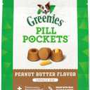 Greenies Pill Pockets for Dogs, Large Size Soft Dog Treats, Peanut Butter Flavor, 15.8 oz. Pouch (60 Count (Pack of 1))