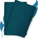 100% Egyptian Cotton King Pillow Cases Set of 2 - Luxury 800 Series Elite Collection Long Staple Cotton Pillow Cases (Teal), Silky Soft Hotel Quality Pillowcovers for Comfy Sleeping