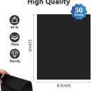 50Sheets 65 lb /180 GSM Black Paper  Premium Heavy-Weight Paper for Crafts, DIY Projects, Scrapbooking, Handmade Cards, Printing, and More  Vibrant Colors