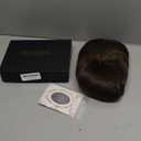 SEVENCOLORS Short Hair Wigs with Bangs Dark Brown Mixed Blonde Pixie Cut Wig for Women Straight Synthetic Fiber Wigs
