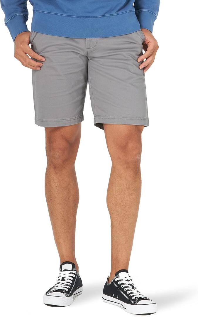 Lee Men's Extreme Motion Flat Front Short (36, Iron)
