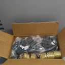 Minetom Strawberry C9 Christmas Jumbo Lights, 2 Pack 10.5 Feet 5 Multicolor Bulb Christmas Pathway Lights Outdoor C7 Light Covered Jumbo Multicolor Light Bulb Decorations for Lawn Outside