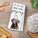 Black Labrador Hand Towels, Funny Black Lab Gifts, Gift for Labrador Dog Lovers Waffle Weave Decorative Hand Towels for Bathroom Washroom, Pet Lover Gift, 16x24 Inch