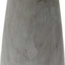 Creative Co-Op Tall Paulownia Wood Vase with Washed Finish, Grey