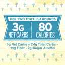 Old El Paso Carb Advantage Tortilla Rounds, 3g Net Carbs, 80 Calories, 8 Ct, 6.5 oz (EXP 07/10/26)