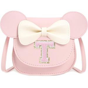 Toddler Purse Gifts for Girls, Little Girl Gifts Princess Dress Up Jewelry Mermaid Toys Mini Mouse Ears Birthday Gifts for Girls 3 4 5 6 7 8 Year old (T, Pink)