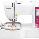 Brother PE545 Embroidery Machine, Wireless LAN Connected, 135 Built-in Designs, 4" x 4" Hoop Area, Large 3.7" LCD Touchscreen, USB Port, 10 Font Styles