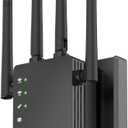 Dual Band 5GHz/2.4GHz WiFi Extender, WiFi Booster, WiFi Extender Signal Booster, Covers 12880 Sq.ft, Supports 105 Devices, Wireless Signal Booster for Home
