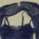 Avidlove Mesh Crop Top with Shrug Long Sleeve Sheer Top Sexy Low Cut Shirt Going Out 2 Pieces Clubwear Size M
