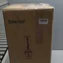 Large Outdoor Pendant Light Fixtures 3-Light Black Exterior Hanging Lantern with Clear Glass Outside Chandelier for Porch Front Door House