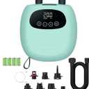 Electric Paddle Board Pump, Rechargeable 20PSI SUP Pump, Dual-Stage Inflation and Deflation Sup Air Pump, Portable Electric Pump for Kayaks, Wind Wings, SUPs (Green)