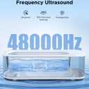 Ultrasonic Jewelry Cleaner Machine: 48KHz Ultra Sonic Cleaner for Jewelry,Eyeglass,Rings,Watch Band,Dentures,with Dual Cleaning Modes,350ML 304 Stainless Steel Tank,Gift for Wife,Mom,Daughter