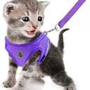 FEimaX Dog Harness and Leash Set for Walking, Soft Mesh Adjustable Easy Control Lightweight Cat Vest Harnesses with Reflective Strips, Escape Proof Small Dogs Cats Vests, Size Small