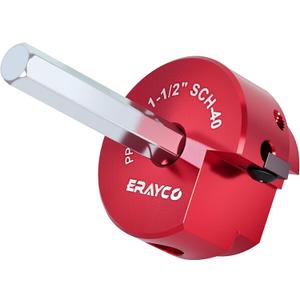 PPR150 1-1/2 Inch Plastic Pipe Fitting Reamer, PVC Pipe Reamer for Schedule 40 PVC Pipe, Fit into Standard 1/2" Drills, Suit for Water Lines, Drain Lines, Vent Lines