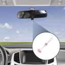 1 Pcs Metal,Rhinestone Magic Cube Diamond Car Rear View Mirror Pendant Accessories Car Hanging Ornament Pink