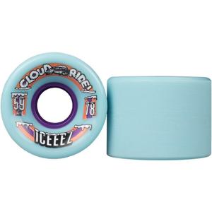Cloud Ride! Premium Urethane Wheels for Street Cruising, Skateboarding, Longboarding, Carving, Downhill, Freeriding, Freestyle, Filmer Wheel (Blue Iceeez)