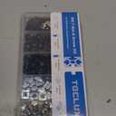 200pcs 2020 Series M5 T Nut and Black Screw Kit  Sliding & Drop-in T-Nuts, M5x8 & 10mm Black Screws, Washers, Hex Wrench  for 6mm T-Slot Aluminum Extrusion Accessories Extruded Aluminum Hardware