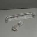 16 Inch Anti Slip Shower Grab Bar Handle, ZUEXT Chrome Finish Stainless Steel Bathroom Grab Bar, Knurled Bathroom Balance Bar,Safety Hand Rail Support,Handicap Elderly Injury Senior Assist Bath Handle