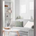VASUHOME Rustic Farmhouse Mirror, 16x20 Inch Polystyrene Framed Rectangle Wall Mirror - Perfect for Bedroom & Bathroom Decoration, Grey (16"L x 20"W)
