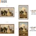 upsimples 12x18 Picture Frame, Wall Decor Poster Frames, Rustic Brown 1Pack