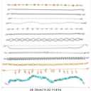 14pcs Trucker Hat Chains Bulk, Detachable Trucker Hat Charms Baseball Cap Chain Trucker Hat Bill Chains Hat Chain Brim Decoration for DIY Hat Jewelry Accessories