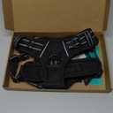 rabbitgoo Dog Harness No Pull with 2 Leash Clips, Adjustable Soft Padded, Reflective Oxford No Choke Pet Vest with Easy Control Handle for Medium Sized Dogs, Black, M