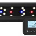 NICREW SkyLED Plus Aquarium Plant Light, Freshwater Fish Tank Light with Ramp Up and Dim Down, Spectrum Adjustable and Lighting Schedule Programmable with Controller, 48-60 Inches, 45 Watts