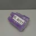 Glasseam Glass Tapered Candlestick Holders: 12 Pcs Ribbed Purple Candle Sticks Holder Decor Modern Fluted Taper Candle Holders Set for Table Centerpiece Purple Wedding Decor Valentine Dinner Parties