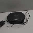 i box Dawn FM Radio, Bluetooth Wireless Speaker, Fast Charging, Clock Radio, LED Display, USB Charger, Dimmable Night Light, Alarm Clock Feature, Wireless Charger, Digital Clock, Dual Alarm (Black)