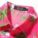 SSLR Pack Hawaiian Shirt for Men Flamingo Short Sleeve Casual Button Down Shirts Summer Beach Shirt (XL)