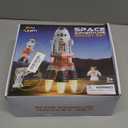 iPlay, iLearn Rocket Outer Space Toys, Kids Spaceship Playset with Space Shuttle, Electric Drill, 2 Astronauts, Educational STEM Take Apart Adventure Gift for 3 4 5 6 7 8 Year Old Boy Girl