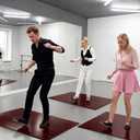 Foldable Tap Dance Floor Mat for Tap Dancing 3.22 x 4 ft