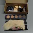 Bald Cap Halloween Makeup Kit for Men & Woman, Complete Bald Cap Costume Character Set, Realistic Bald Cap Kits for Cosplay Make Up, SFX Makeup, Dress-Up Party, Stage, Theater & Film