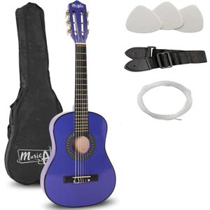 Music Alley MA-52 30" Half Size Junior Guitar For Young Kids (Blue)