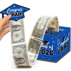 2 x 2026 Graduation Money Box Blue, Class of 2026 Cash Gift Box, Graduation Party Money Holder Box, Congrats Grad Decorations for High School & College